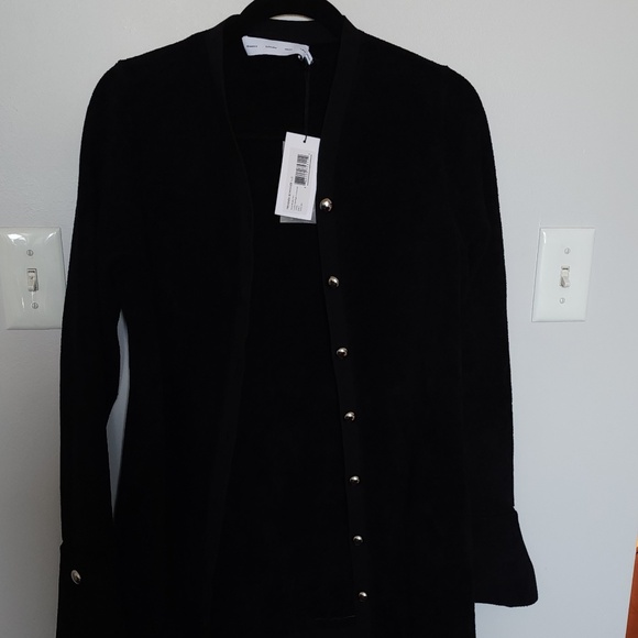 Proenza Schouler Cardigan - Black Chenille - Size Large - Picture 10 of 10